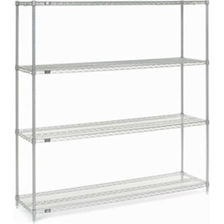 Designed To Furnish Nexel Chrome Wire Shelving 72 x 18 x 74 in. DE2974350